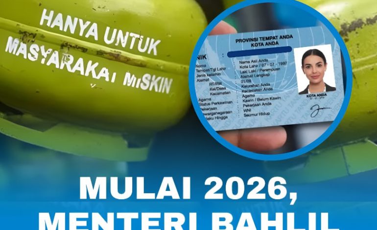 Mulai 2026, Pembelian LPG 3 Kg Wajib Gunakan NIK