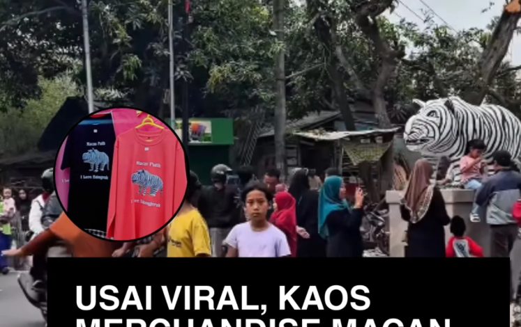 Usai Viral, Kaos Merchandise Macan Putih Kediri Mulai Dijual
