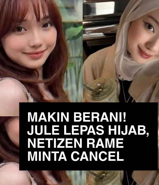 Makin Berani! Jule Lepas Hijab, Media Sosial Memanas