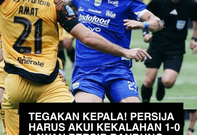 Tegakan Kepala! Persija Akui Kekalahan 1-0 dari Persib Bandung